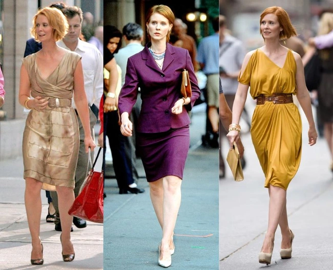 cynthia nixon Miranda Hobbes non conventional gender fluid fashion pride glamorous sex and the city